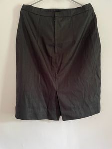 Classic Black A-Line Midi Skirt
