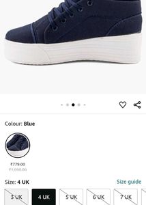 Cute Dark Grey Colour Platform Sneakers For Women
