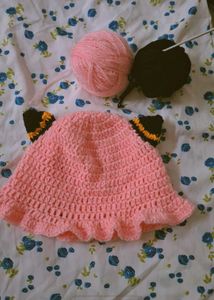 Crochet Anya Forger Bucket Hat