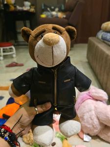 Cool Teddy Bear in Leather Jacket