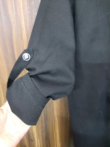 Chic Black Button-Down Maxi Dress
