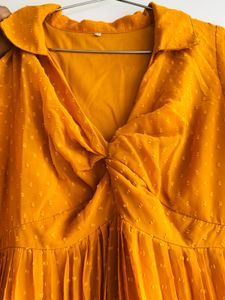 pleated dress