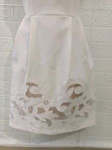Shoulderless A-Line Rich Dress Made In Italy
