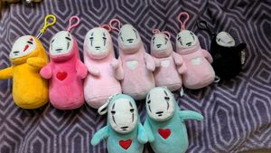 1 piece No-Face Plush Bag Charm