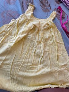 Flowy Yellow Ethnic Skirt