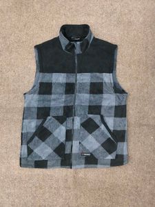 Men's Plaid Fleece Vest