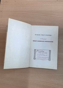 Vintage 'A Treasury of Great American Quotations'