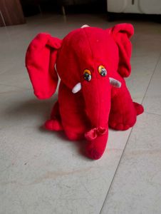 Cute Red Elephant Plush Toy