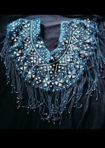 Brand new Embellished Blue Ethnic cape