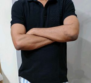 Stylish Black Polo T-Shirt