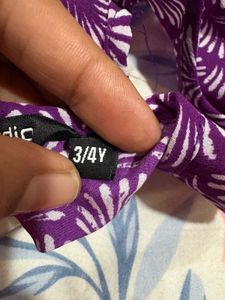 Purple Girls' Romper (2-4 Years)