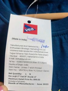 VEA Blue Graphic Print T-shirt