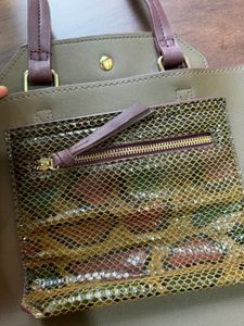 Brand new, Accessorize, Stylish Olive Green Tote B