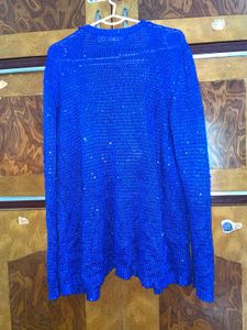Cato Stylish Blue Knit Cardigan
