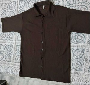 Brown Rayon shirt (New)