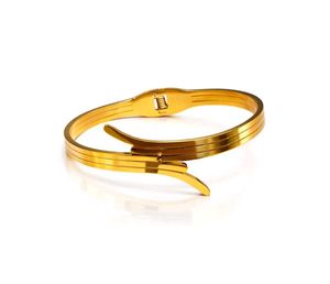 Anti Tarnish Gold Tone Cuff Bracelet