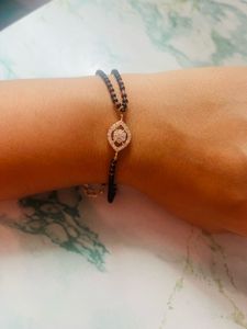 New Swashaa Mangalsutra Bracelet+ small earrings