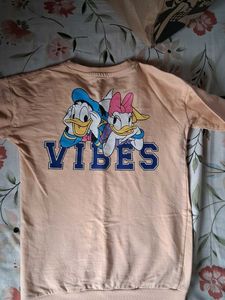 Peach Disney Character Sweatshirt