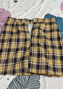 Plaid Mini Skirt