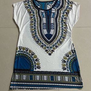 Vintage 1980's Blouse Tunic caftan style