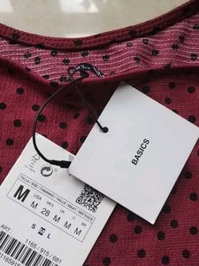 ZARA Basic Classic Red Polka Dot