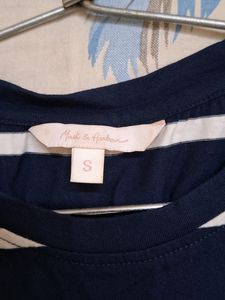 Navy Blue Tshirt Dress Long