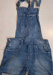 Denim Short Overalls