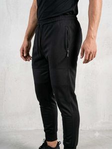 2psc Premium Unisex Black Mesh-Panel Track Pants
