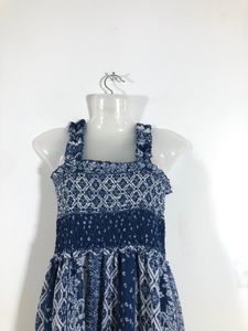 Blue Printed Dress(Women’s)