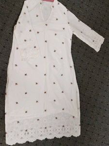 Price Drop.Long Kurta With Hakobo Edgings