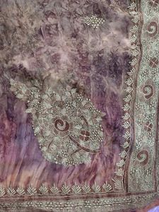 Elegant Tie-Dye Saree