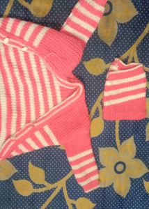 0 To 12 Months Baby Sweater Pink Colour