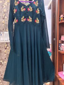 Georgette Anarkali a-line suit