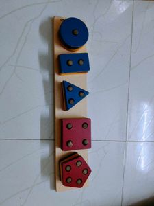 Wooden fruit, veg. shape shorting puzzle