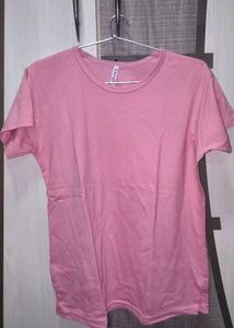 Pink Crew Neck T-Shirt