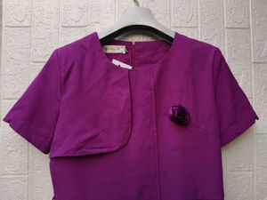 New with tag Elegant Purple Peplum Top