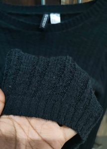 H&amp;M Ribbed Cropped Sweater