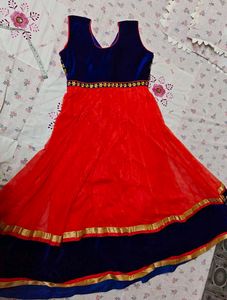 Velvet and premium Net Anarkali kurti