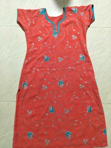 Embroidered Ethnic Churidar Set