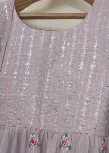 Elegant Lilac Kurta Set with Sharara