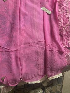 Beautiful Pink Embellished Kurta Set