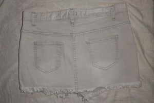 Gray Denim Shorts