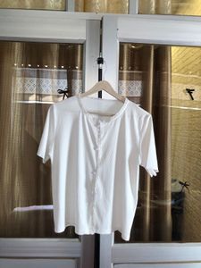 Classic White Button-Up Top🕶️👜