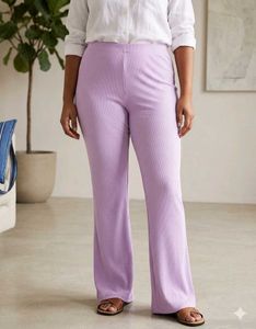 Lavender Bell Bottom Pants
