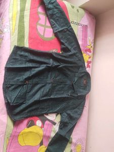 new boys  Green Dotted Shirt