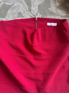 FLASH SALE@250 Red Bandage Style Mini Skirt