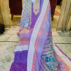 Elegant 💯% cotton unstiched suit , dress material