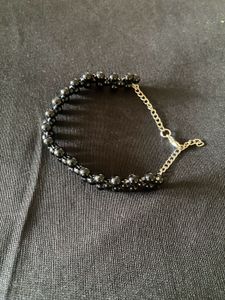 Black Beaded Bracelet