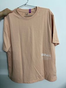 Peach Graphic Print T-Shirt