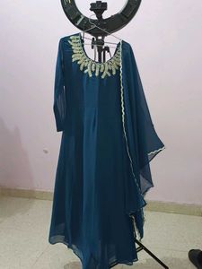 Elegant Teal Anarkali Suit
